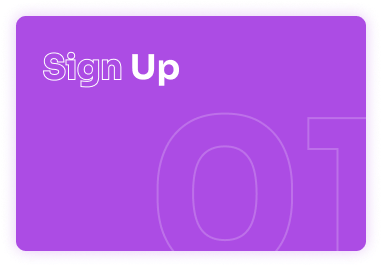 Step One- Sign Up